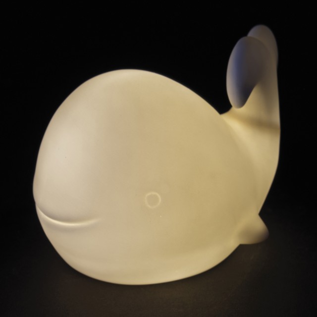 Villa dEste Home Διακοσμητικός Κεραμικός Γαλάζιος Φαλαινοειδής Καμβάς 127x85x9 cm Ocean 5922939