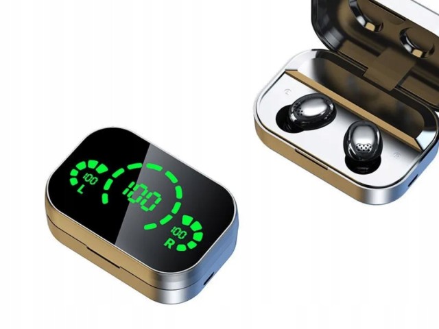 Verk Group Ασύρματα Ενδοακουστικά Bluetooth με LED Θήκη Φόρτισης και Μικρόφωνο 5907451375006