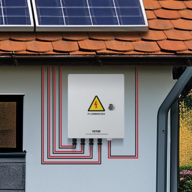 VEVOR Κουτί Συνδυασμού Ηλιακών 4 Σειρών 15A IP65 GFHLX4HL15ATMYRICY3