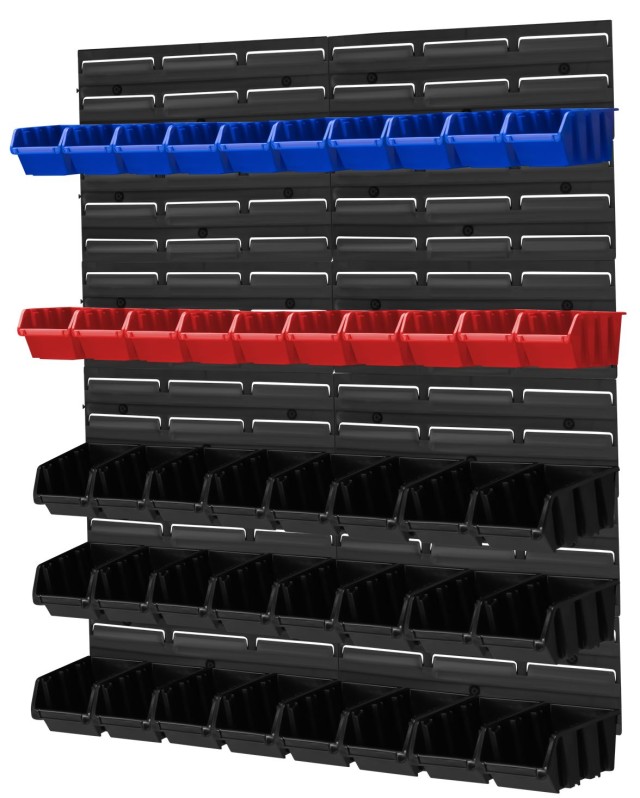 Kraft&Dele Πίνακας Οργάνωσης Εργαλείων Τοίχου 78 x 78 με 82 Σκαφάκια Αποθήκευσης KD-11864