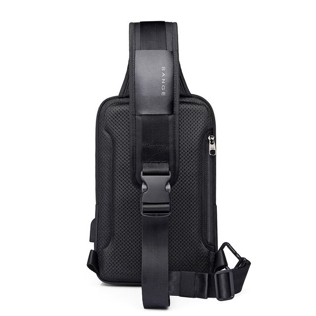BANGE Τσαντάκι Ώμου Χιαστί Crossbody Μαύρο 77112-Black