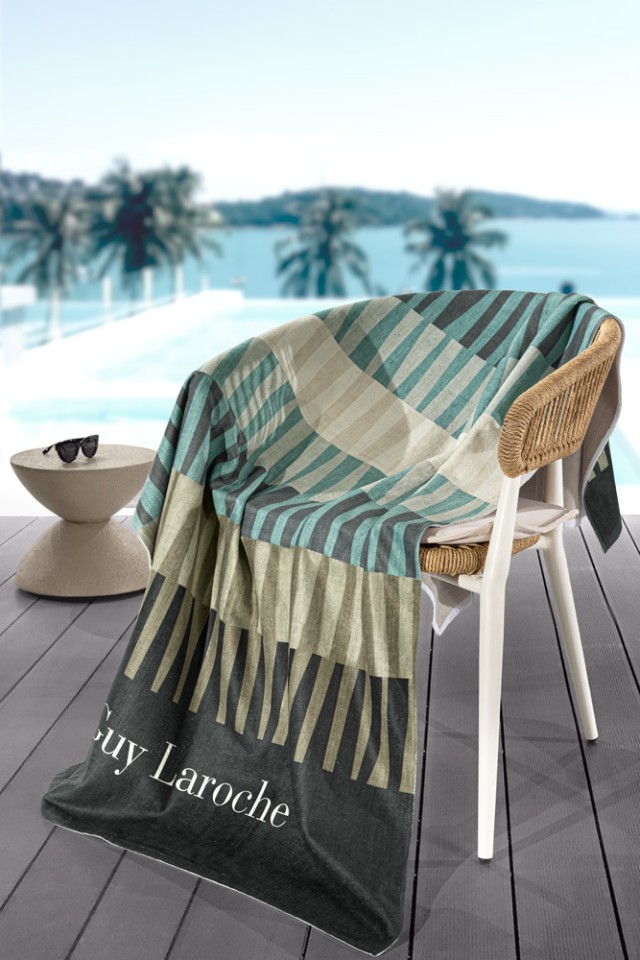 Guy Laroche Πετσέτα Θαλάσσης Velour Printed 2504/01 100x175- 1130030125044