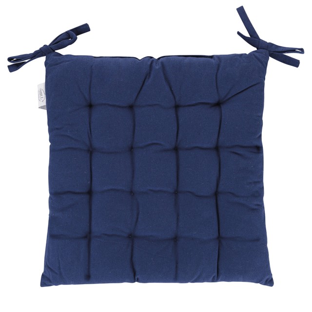 Galileo  Σετ 5 τμχ Μαξιλάρι καρέκλας με δεσιματάκια 40x40 εκ μπλε Sibilla 5920289