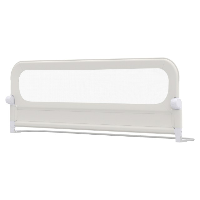 Costway Πτυσσόμενο ρυθμιζόμενο προστατευτικό κρεβατιού για νήπια με αφαιρούμενο κάλυμμα Oxford, λευκό, 178 x 36 x 60 εκ. BS10055WH