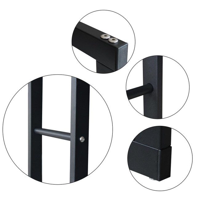 BAKAJI  Υποστήριξη Μεταλλικής Θήκης Ξύλων Εσωτερικού Χώρου Τζακιού Σόμπας 150x80x25cm  02835840