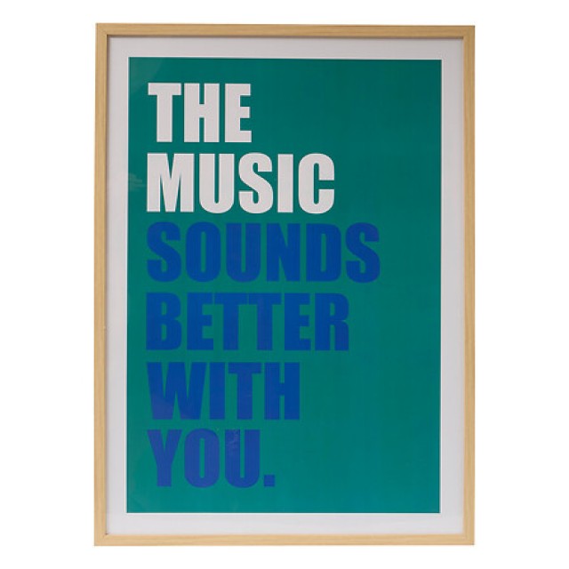 Atmosphera Πίνακας Poster Frame Music DARIUS 50x70 εκ. – Συλλογή Modern Flow 206434A