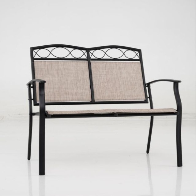 Costway Ανθεκτικός Αδιάβροχος Καναπές Κήπου για 2 Άτομα έως 300 kg με Ύφασμα για Μπαλκόνι Εξωτερικού Χώρου NP12865CF