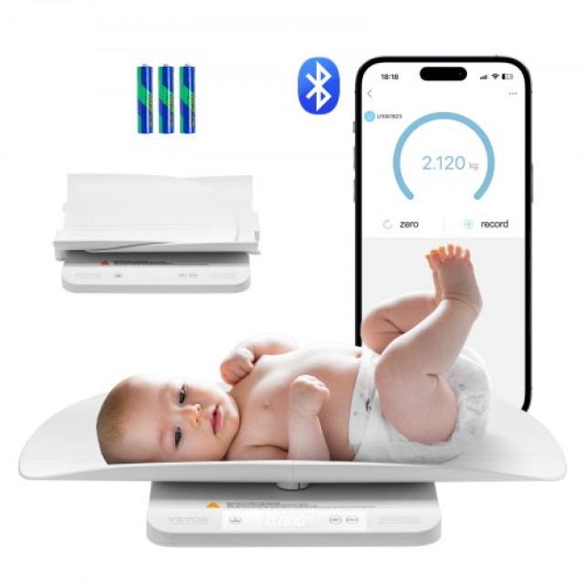 VEVOR Ζυγαριά Μωρού Bluetooth με Λειτουργία Κράτησης ZNLYEHYYECZNHX13LV9