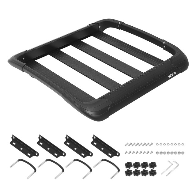 VEVOR Καλάθι Οροφής Αυτοκινήτου 965 x 965 x 142 mm, Universal, 68,04 kg, για SUV & Truck HJSXLK3838INEASCG001V0