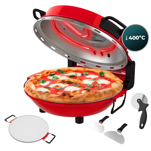 CecotecΗλεκτρικός Φούρνος Πίτσας Fun Pizza&Co Mamma Mía Window Plus 1200 W με Χρονοδιακόπτη και Ρυθμιζόμενη Θερμοκρασία CEC-A90-119914