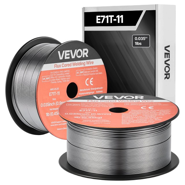 VEVOR Ρολλά Σύρματος Συγκόλλησης Flux Core MIG E71T-11, 0.9mm (2τμχ) MIGHSYXHSE71AWQRF001V0