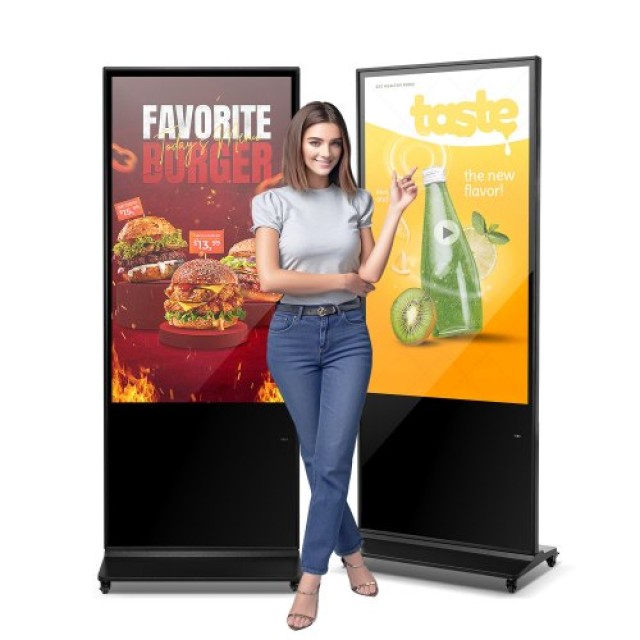 VEVOR 55 Ψηφιακή Οθόνη Αφής 4K UHD Δάπεδο Kiosk CPKDZGGT4K558KB0LV2