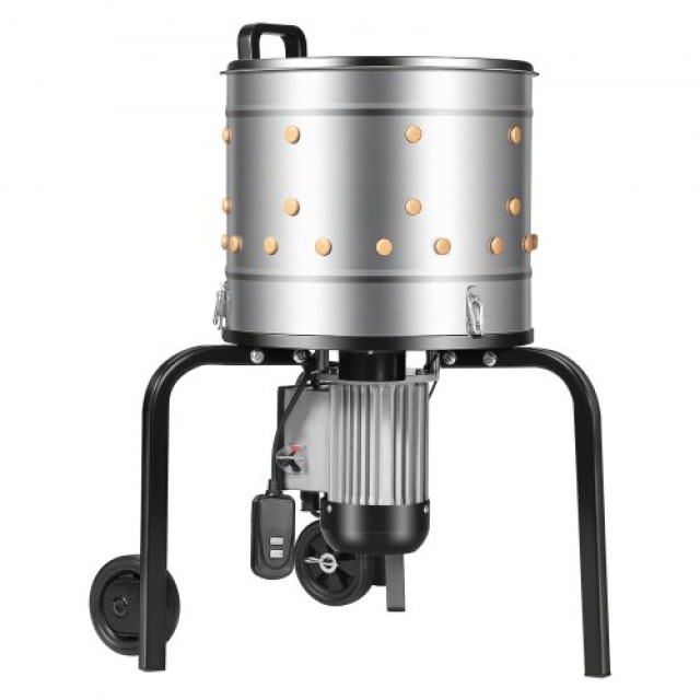 VEVOR Μηχάνημα Απομάκρυνσης Φτερών Πουλερικών, 400mm, 500W, 230RPM, Ανοξείδωτο Ατσάλι SJXTMJ156INCIFMC8001V2