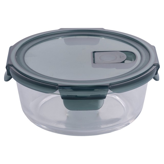 Galileo Στρογγυλό Ερμητικό Γυάλινο Δοχείο 960 ml με Καπάκι και Πτερύγια Ανάκλισης SChef 5924437