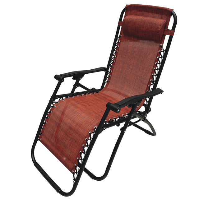 Galileo Πολυθρόνα μεγάλη χαλάρωση κόκκινη, κατασκευή από ανθρακοχάλυβα, ανακλινόμενη και αναδιπλούμενη Rio Est 2192882