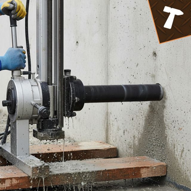 Bigstren Ποτηροτρύπανο 63x450 mm, Ιδανικό για Διάτρηση σε Σκυρόδεμα και Σκληρά Υλικά 27082