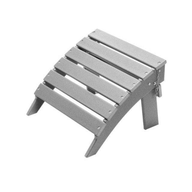 VEVOR Γκρι Πτυσσόμενο Υποπόδιο HDPE Adirondack KZDADLDKTTQPCOJ8NV0