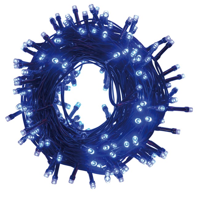 Kooper Σειρά 300 LED μπλε 135 m για εξωτερική χρήση με 8 λειτουργίες φωτισμού Santas House by Kooper 5906391