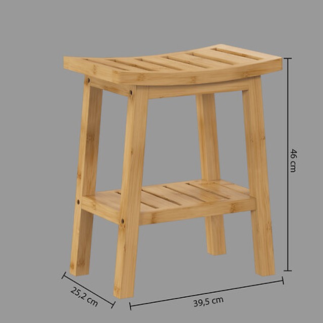 Σκαμπό Αποθήκευσης από Μπαμπού 39,5 x 25 x 46 cm 174605 5Five Simply Smart