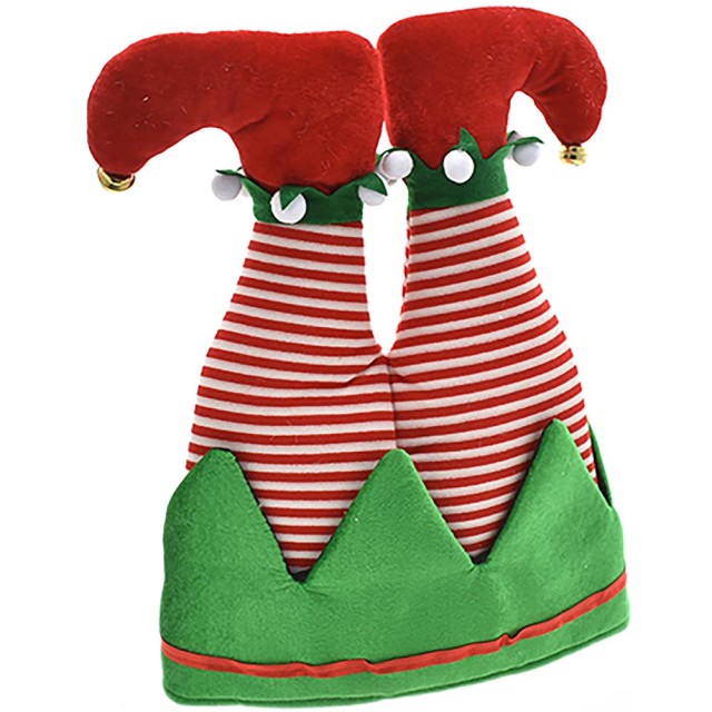 BAKAJI Γιορτινή Κορυφή Χριστουγεννιάτικου Δέντρου με Σχήμα Ποδιών Ξωτικού Διάκοσμος Δέντρου 02814826