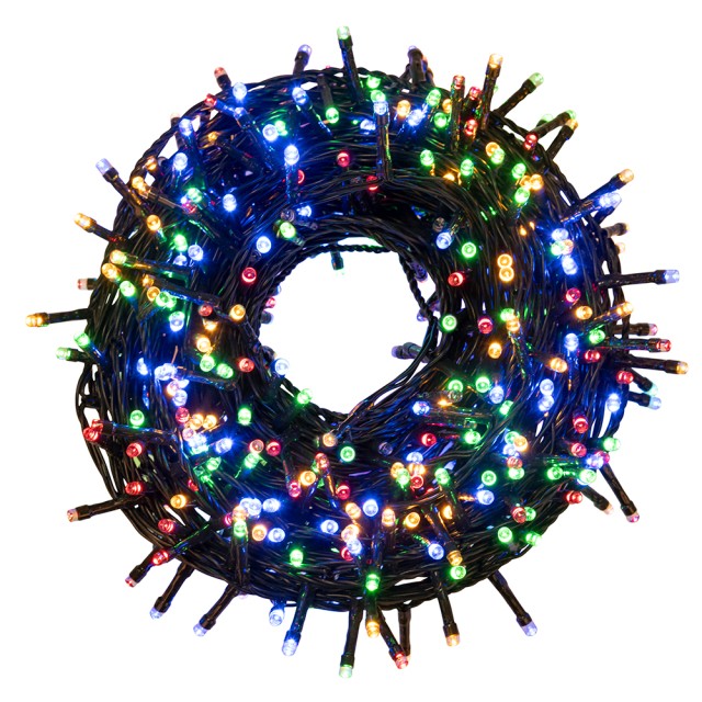 Kooper Σειρά 500 LED πολύχρωμο 225 μ για εξωτερική χρήση 8 λειτουργίες φωτισμού Santas House by Kooper 5906398