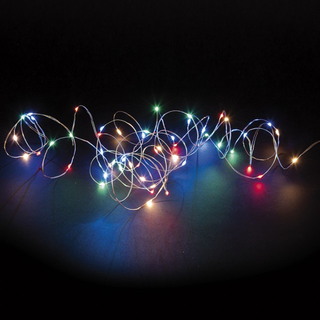 Galileo Filo 500 μικροLED πολυχρώμα 8 λειτουργίες φωτισμού για εξωτερική χρήση 50 μ 36 W Santas House 5913621