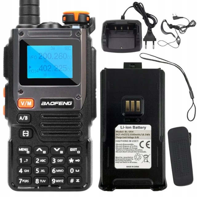 Verk Group Walkie-Talkie με Φακό & Μπαταρία 2600 mAh με Μεγάλη Εμβέλεια  5907451385708