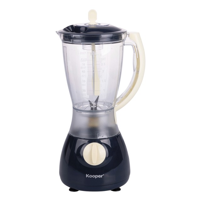 Kooper Ηλεκτρικό μπλέντερ 1,8L με λεπίδες από ανοξείδωτο ατσάλι, 4 ταχύτητες, λειτουργία Pulse, 350W, μπλε και ελεφαντόδοντο Kooper 5921375