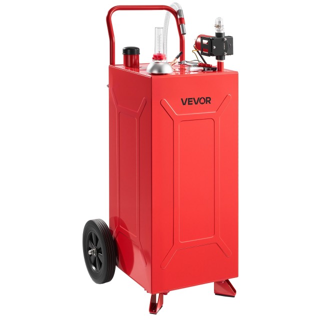 VEVOR Δοχείο Μεταφοράς Καυσίμων 113,6L από Ανθρακοχάλυβα με Ηλεκτρική Αντλία και 2 Ρόδες JSJYCDDBCYQYQHD9C001V9