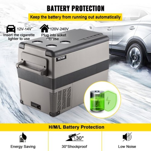 Φορητό Μικρό Ψυγείο Αυτοκινήτου VEVOR 45L 12V AC/DC BX-YSSCZBXSH-CF45V2