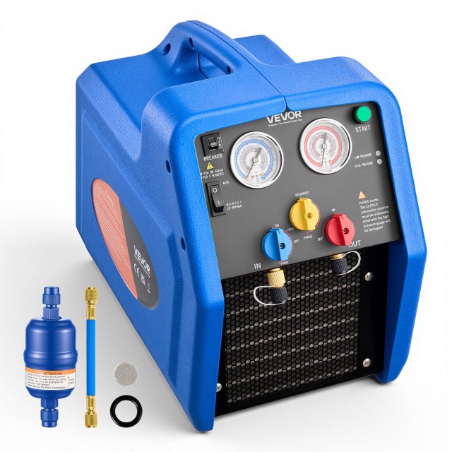 VEVOR Φορητός Ανακτητής Ψυκτικού Μέσου, 1 HP 220V 50Hz Διπλός Κύλινδρος AC, 1450 RPM Ανακύκλωση HVAC για Αυτοκίνητα & Οικιακά Κλιματιστικά LMHSJBXSYSDJ1Q2HJ001V2