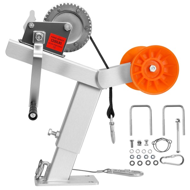 VEVOR Βάση Βίντσι Τρέιλερ Σκάφους με Κύλινδρο 544 kg CYJPZJZZJDJPQJNU5001V0