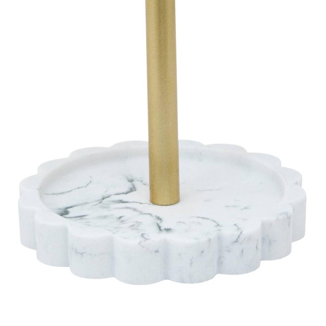 5FIVE Simply smart Επιτραπέζιος Καθρέφτης με Εφέ Μαρμάρου και Χρυσή Βάση 213340