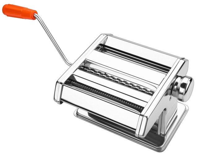 Kraft&Dele Χειροκίνητη Μηχανή Ζυμαρικών από Ανοξείδωτο Ατσάλι με Ρυθμιζόμενο Πάχος και 2 Τύπους Κοπής KD-4126