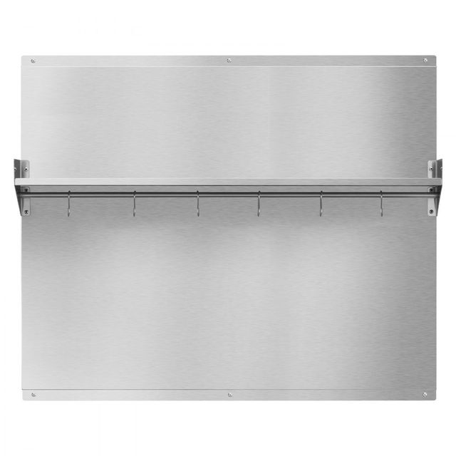 VEVOR Ανοξείδωτο Πάνελ Πλάτης Κουζίνας 91x76 cm με Ράφι και Κρεμάστρα YYJDBDTJ1JZBTY5H8001V0