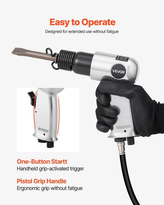 VEVOR Πνευματικό Σφυρί Air Hammer 4500 BPM με Needle Scaler & 4 Καλέμια QDCCZSCXQQSWC0EUI002V0