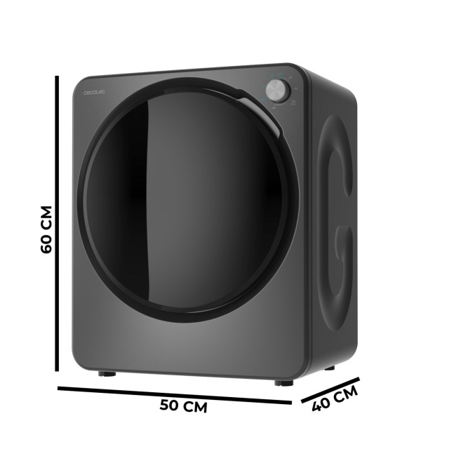 Cecotec Mini Στεγνωτήριο Ρούχων Bolero DressCode Dry 3150V Dark 2,5 kg 950W Σκούρο Γκρι CEC-111285
