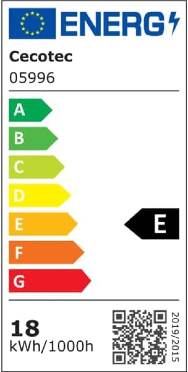 Ανεμιστήρας Οροφής 42 με LED Φωτισμό, Μοτέρ DC, 3 Ταχύτητες, Τηλεχειριστήριο Λευκό CEC-05996 Cecotec
