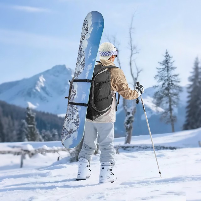 VEVOR Σακίδιο Σκι 70L με Μέγεθος Αποθήκευσης 18.1 x 15.0 x 20.5 in, Αδιάβροχο και Ανθεκτικό HXYJBXXB70LH7RGQZ001V0