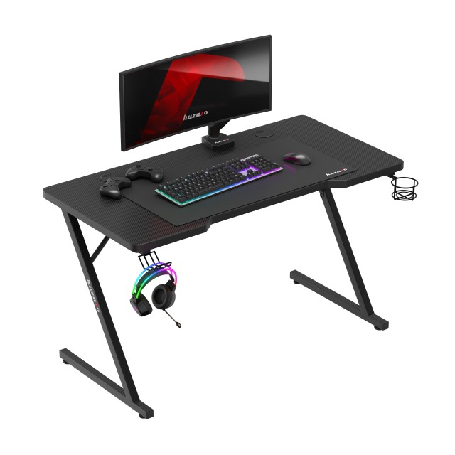 Huzaro Γραφείο Gaming Hero 2.5 Μαύρο με Διάστασεις 120x60εκ 5907564629652