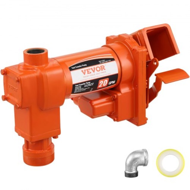 VEVOR Αντλία Μεταφοράς Καυσίμου 12V DC, Υψηλής Ροής 20 GPM, 1/4 HP για Ποικίλα Καύσιμα F12V14HP20GPMC2TLV9