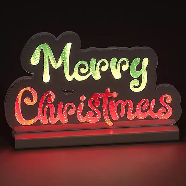 BAKAJI Γράμμα Merry Christmas Infinity 32cm Φωτεινή Διακόσμηση LED Χριστουγεννιάτικη Διακόσμηση 02841884