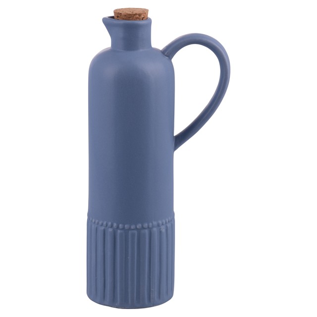 Villa dEste Home Κεραμικό Δοχείο Λαδιού 635 ml με Καπάκι από Φελλό σε Ίντιγκο, 4 Τόνοι 5910776