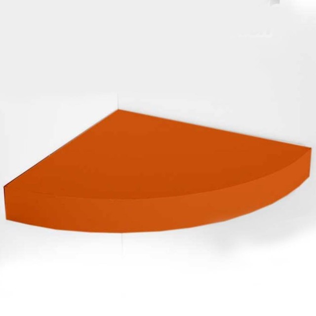 BAKAJI Γωνιακό Ράφι Τοίχου από Ξύλο MDF Πορτοκαλί 24x4cm 02835178