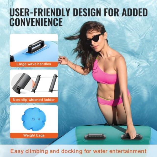 VEVOR 3.6m Φουσκωτό Τραμπολίνο Νερού Πλατφόρμα για Πισίνα Λίμνη Παιχνίδι BTKSSBCLLS12AB51HV2