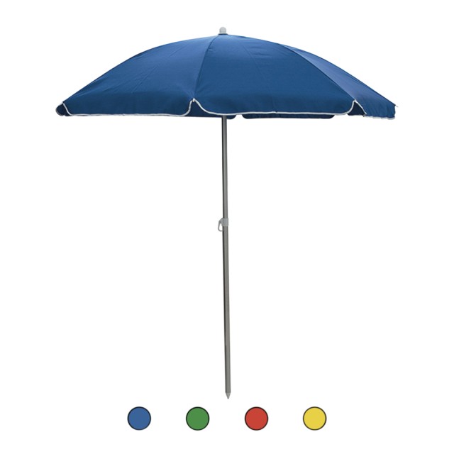 Galileo Ομπρελόνι παραλίας 2 μ από αλουμίνιο με 8 ενισχυμένες ακτίνες και ασφάλεια Soleil Est 2192722 Τυχαία Επιλογή Χρωμάτων