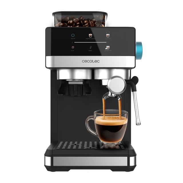 CECOTEC Καφετιέρα Espresso με Μύλο Power Espresso 20 Grind , 1350W, 20 Bar, Δοχείο 1,7L, Ρυθμιζόμενη Άλεση CEC-A90-120168