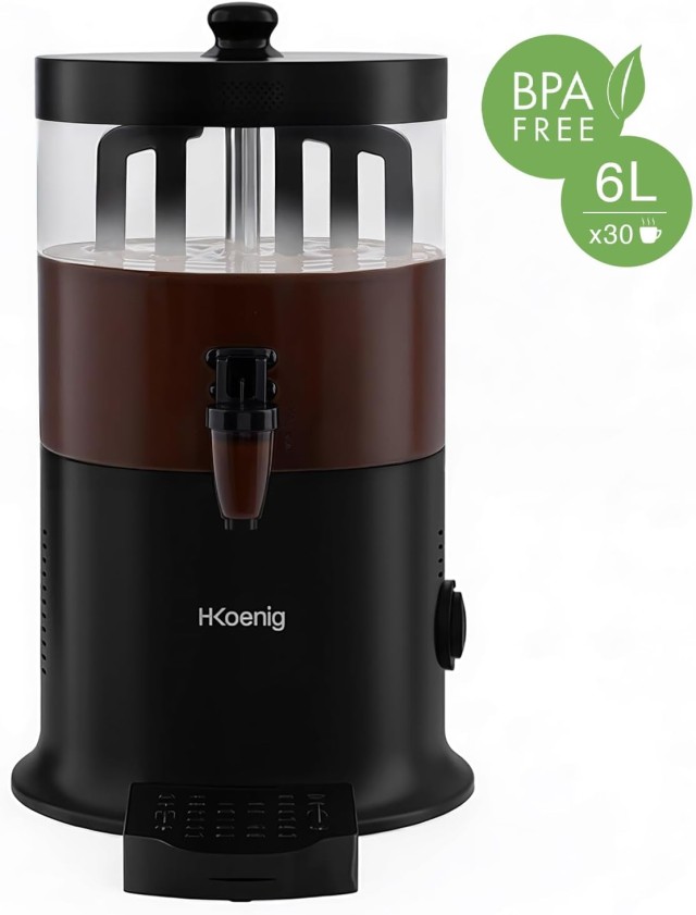 H.Koenig Διανομέας Ζεστών Ροφημάτων 1200W με Δοχείο 6L & Ρύθμιση Θερμοκρασίας SHK900