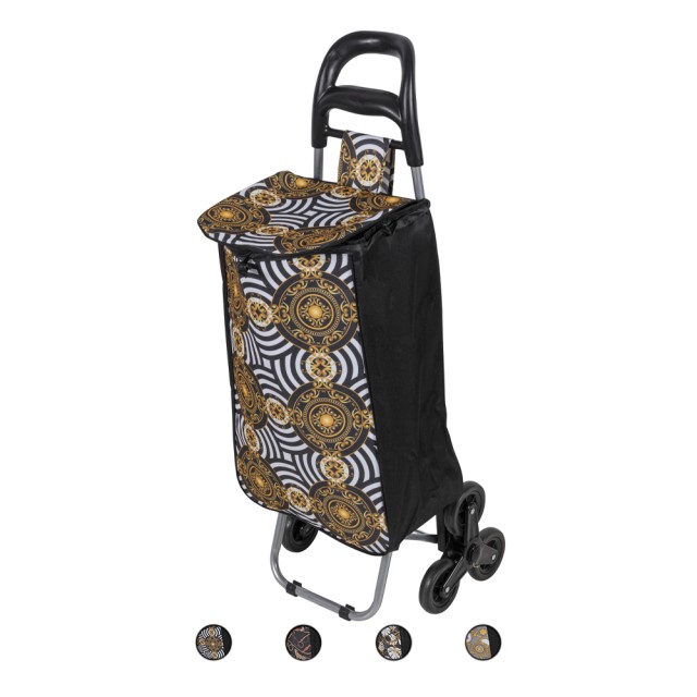 Galileo Καρότσι αγορών 6 τροχών με αφαιρούμενη και πλενόμενη θήκη, μεταλλική κατασκευή 5918915 Τυχαία Επιλογή Χρωμάτων