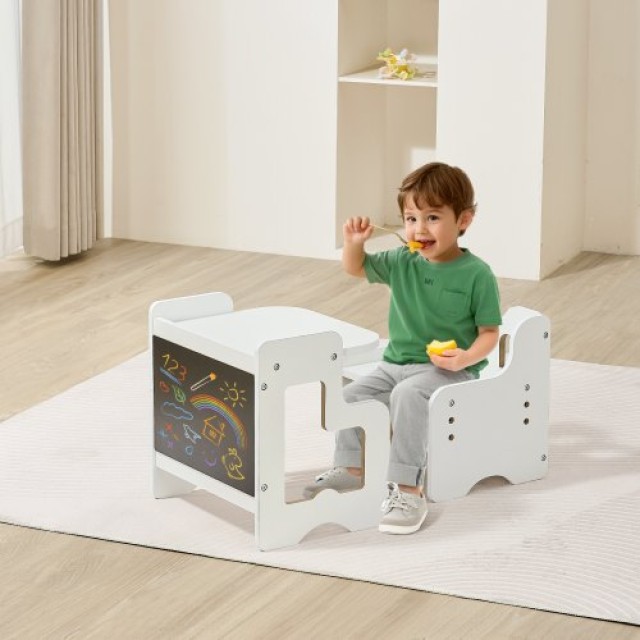 VEVOR Σετ Τραπεζιού και Καρέκλας Montessori με Πίνακα για Νήπια ETDNZY170811OLO7LV0
